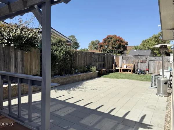a view of a back yard of the house