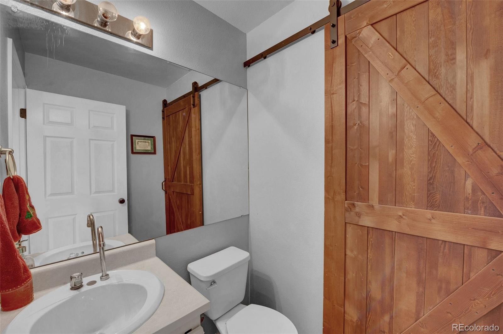 9867 South Castle Ridge Circle Highlands Ranch, CO 80129 - Photo 17 of 40 a bathroom with a sink toilet and shower
