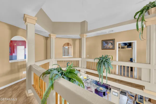 a view of an entryway with staircase