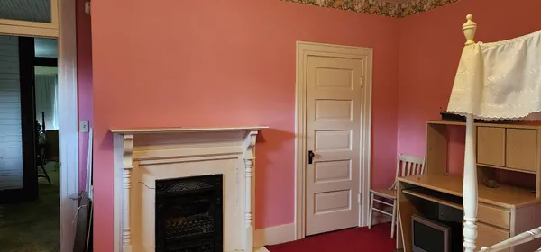 a close view of walk in closet