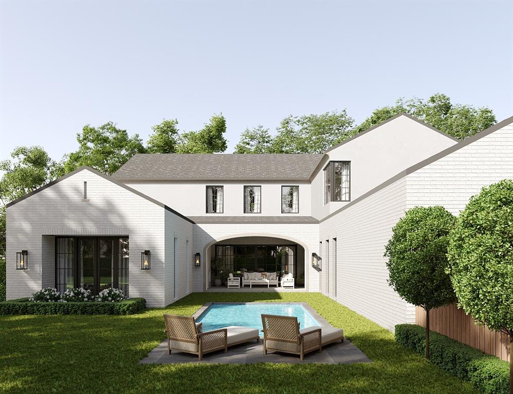 6960 Joyce Way Dallas, TX 75225 - Photo 18 of 18 a front view of a house with garden