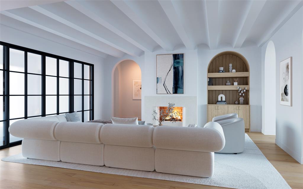 6960 Joyce Way Dallas, TX 75225 - Photo 7 of 18 a living room with a bed furniture and a large window
