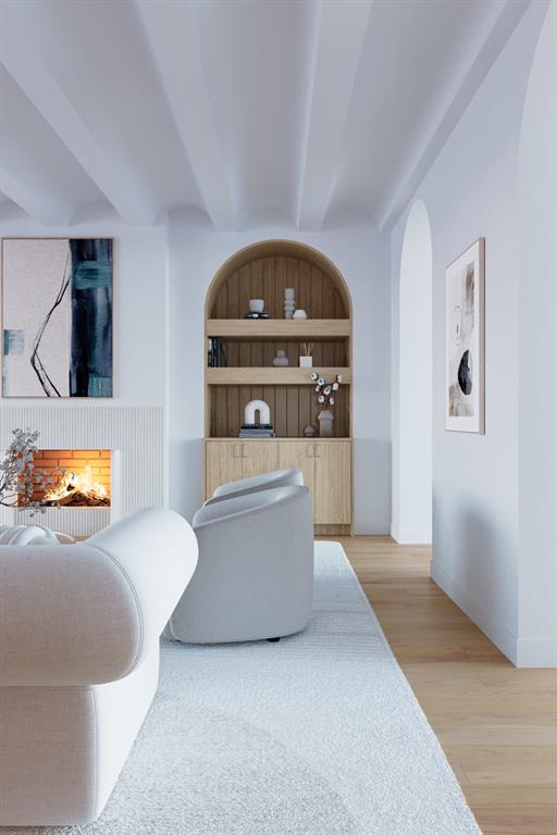 6960 Joyce Way Dallas, TX 75225 - Photo 9 of 18 a living room with a couch and a large window