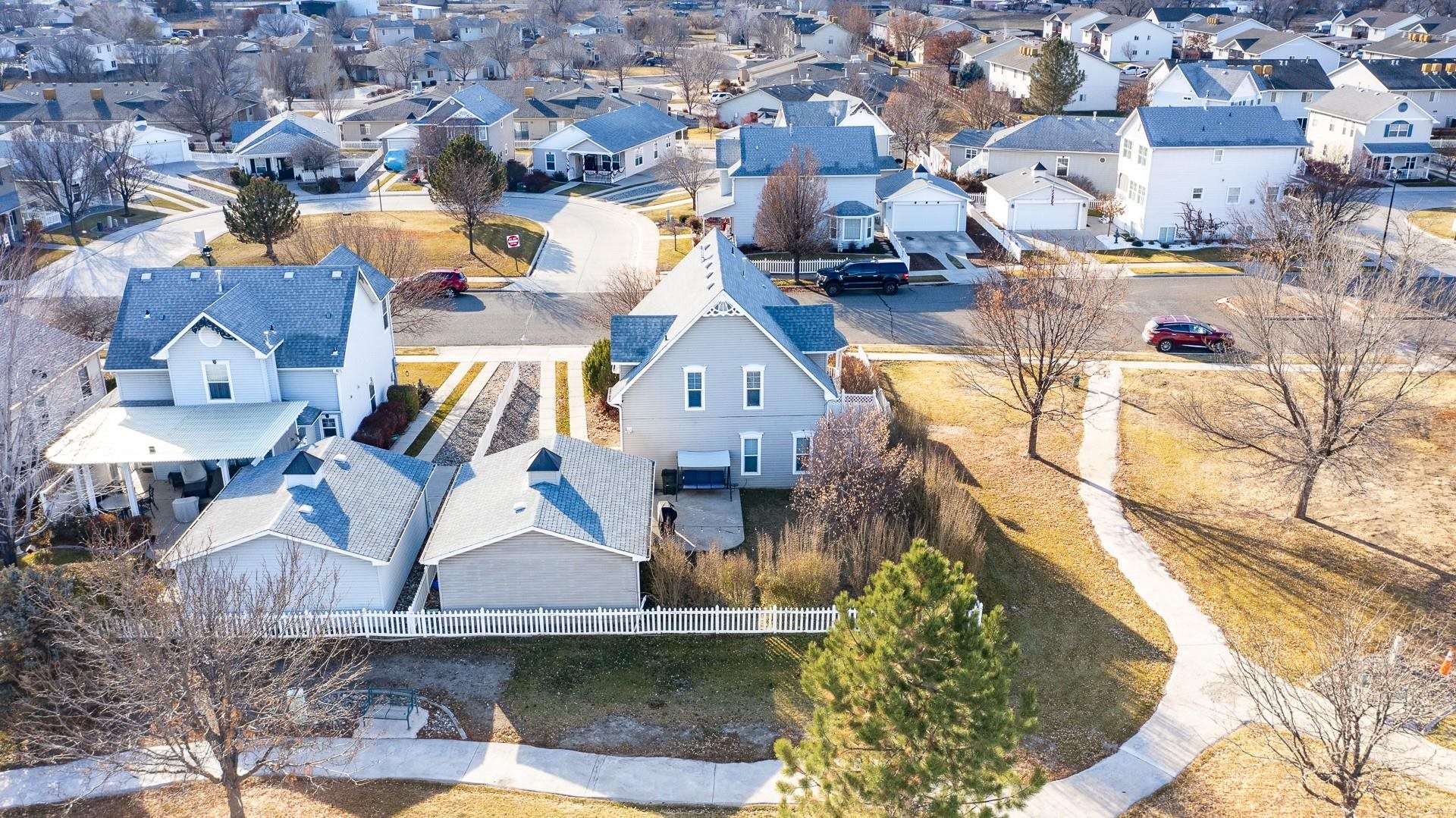 1209 Windsor Park Drive Fruita, CO 81521 - Photo 25 of 26 an aerial view of a house with swimming pool