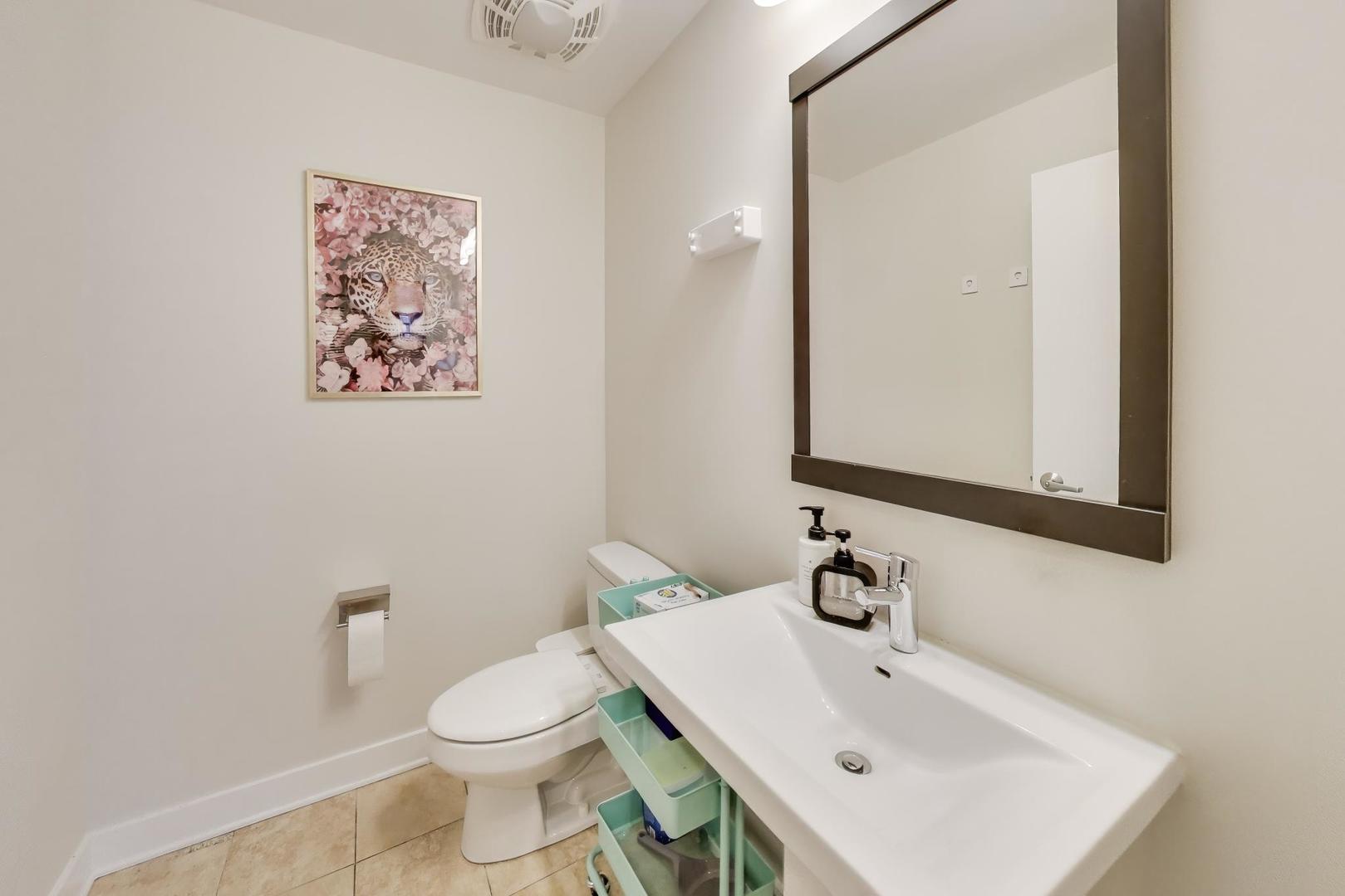 901 West Madison Street, Unit 710 Chicago, IL 60607 - Photo 11 of 35 a bathroom with a sink mirror and toilet