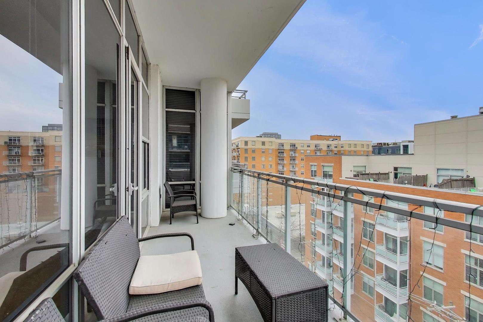 901 West Madison Street, Unit 710 Chicago, IL 60607 - Photo 10 of 35 a view of a balcony with furniture