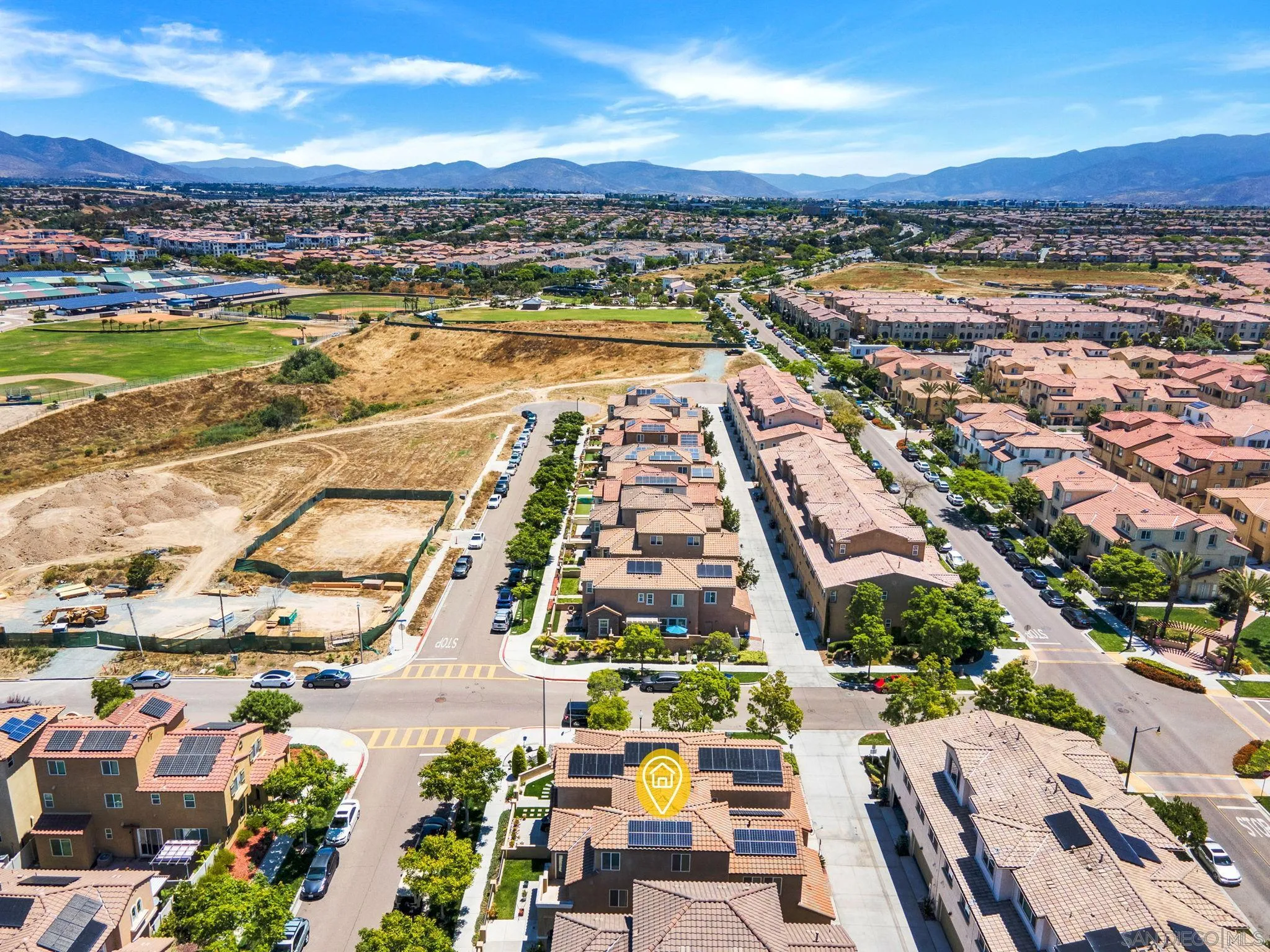 1438 Pershing Road Chula Vista, CA 91913 - Photo 28 of 45 an aerial view of residential building and lake view