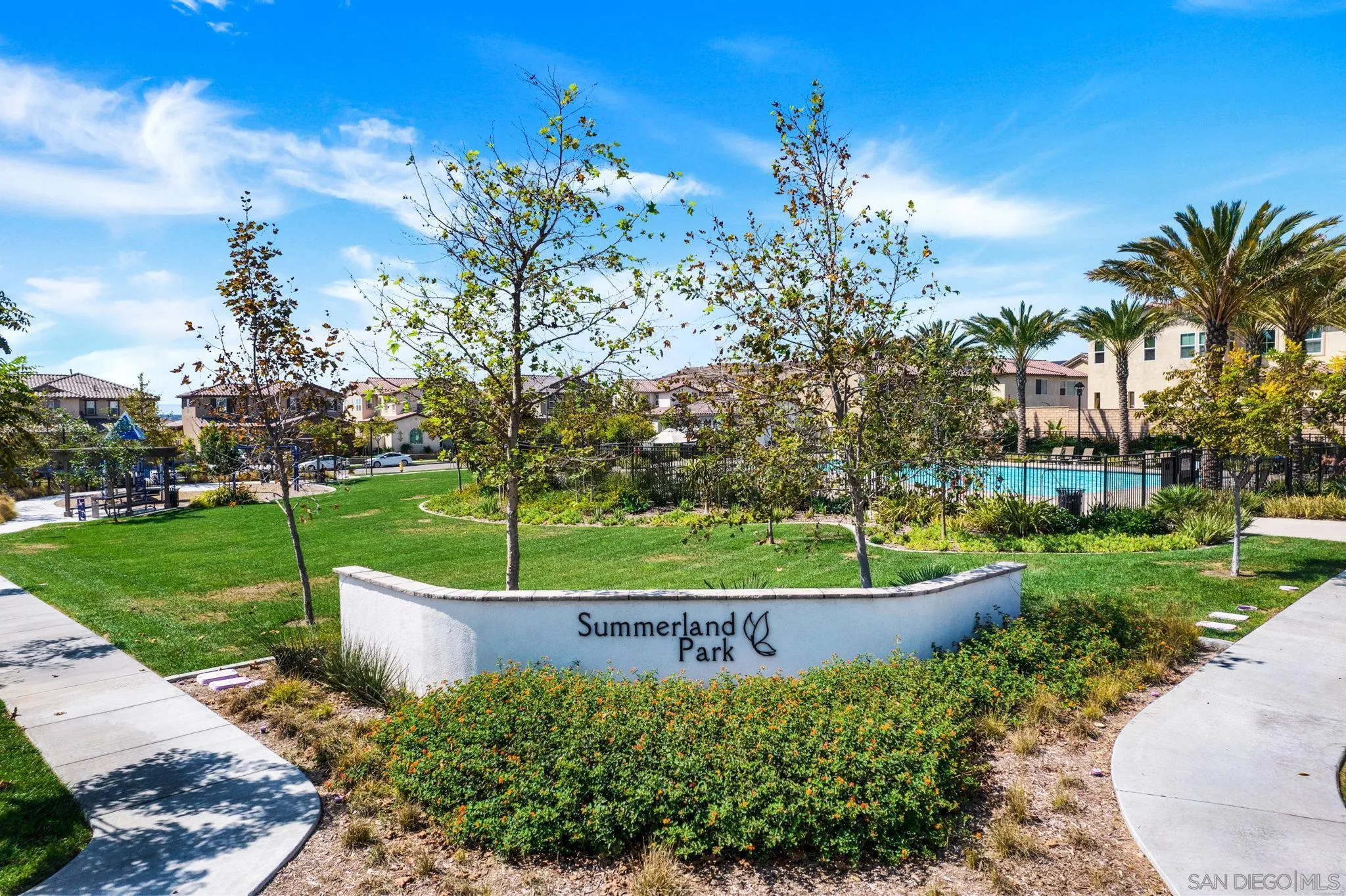 1438 Pershing Road Chula Vista, CA 91913 - Photo 44 of 45 a view of a garden with a fountain