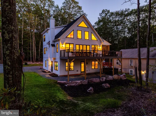 a view of a building with a yard