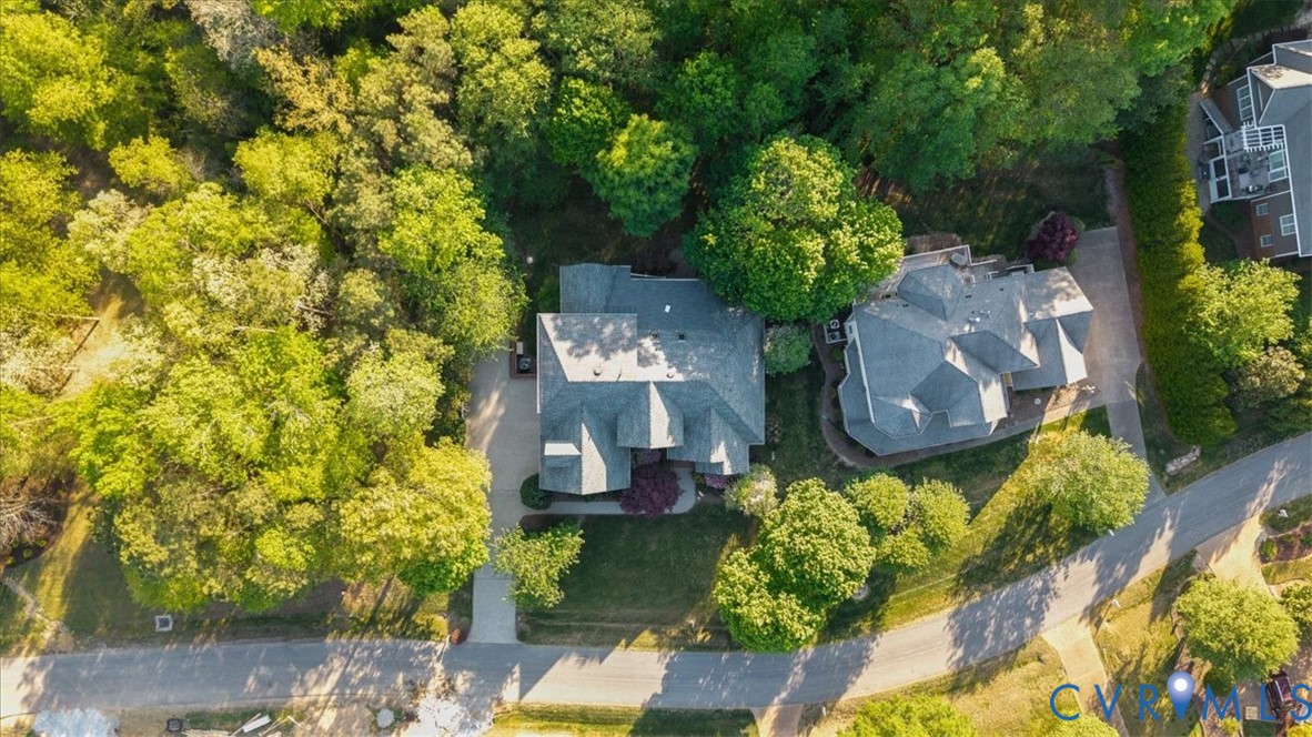 3308 Yarding Way Toano, VA 23168 - Photo 13 of 83 an aerial view of a house with a yard basket ball court and outdoor seating