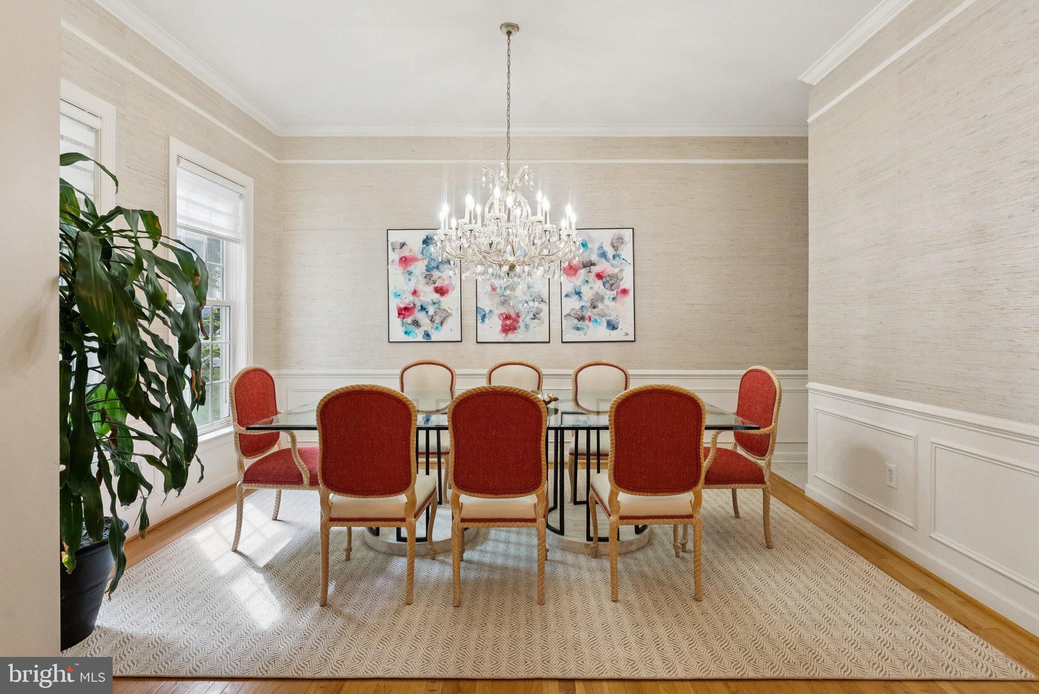 503 Autumn Wind Way Rockville, MD 20850 - Photo 4 of 83 a view of a dining room with furniture and chandelier