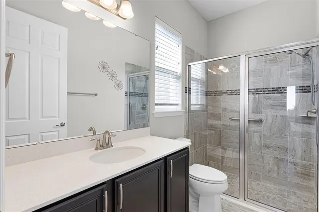 a view of a porch with wooden floor