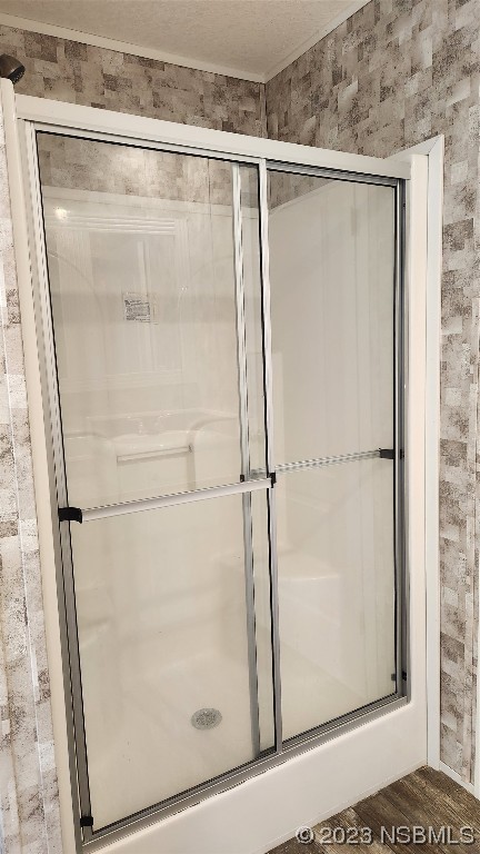 6262 Cherry Lane Bunnell, FL 32110 - Photo 34 of 41 a bathroom with a glass shower door