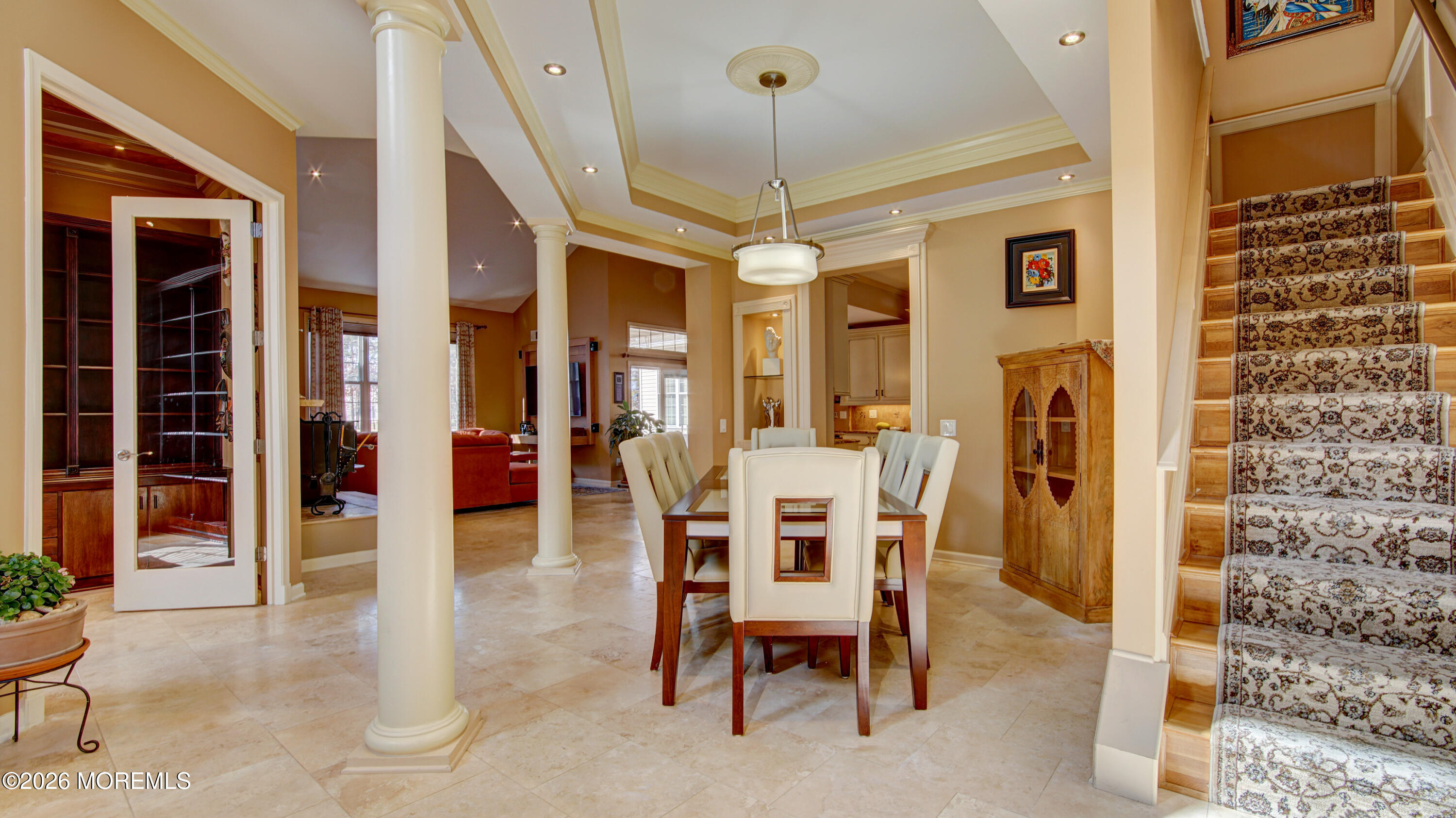 22 Crooked Stick Road Jackson, NJ 08527 - Photo 10 of 45 Dining rm and stairs