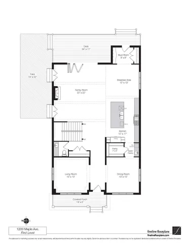a picture of a floor plan