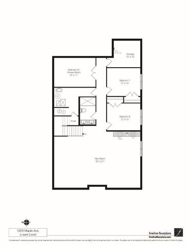 a view of hallway with wooden floor