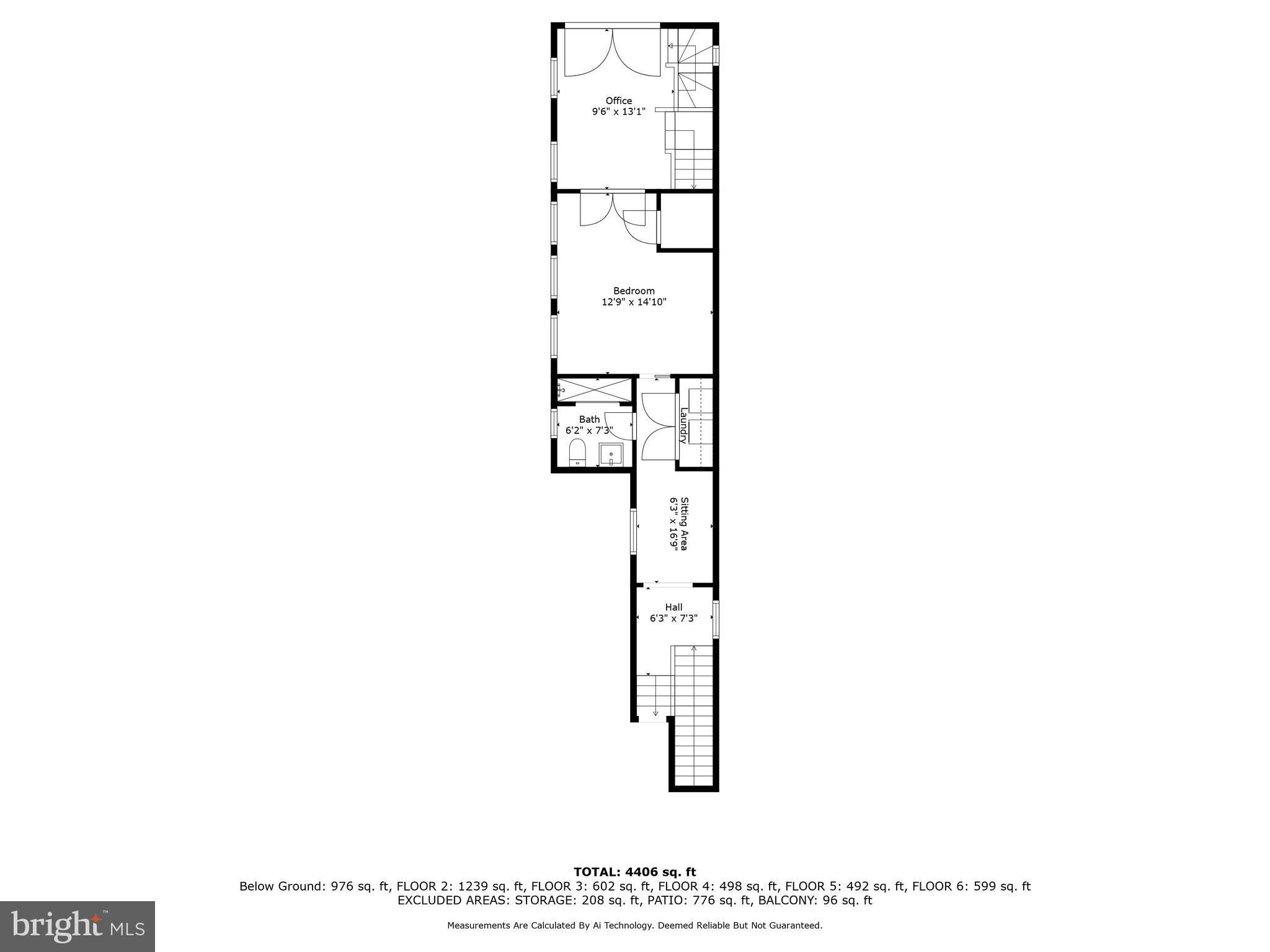 115 West Lee Street Baltimore, MD 21201 - Photo 38 of 71 Second Floor Rear Layout