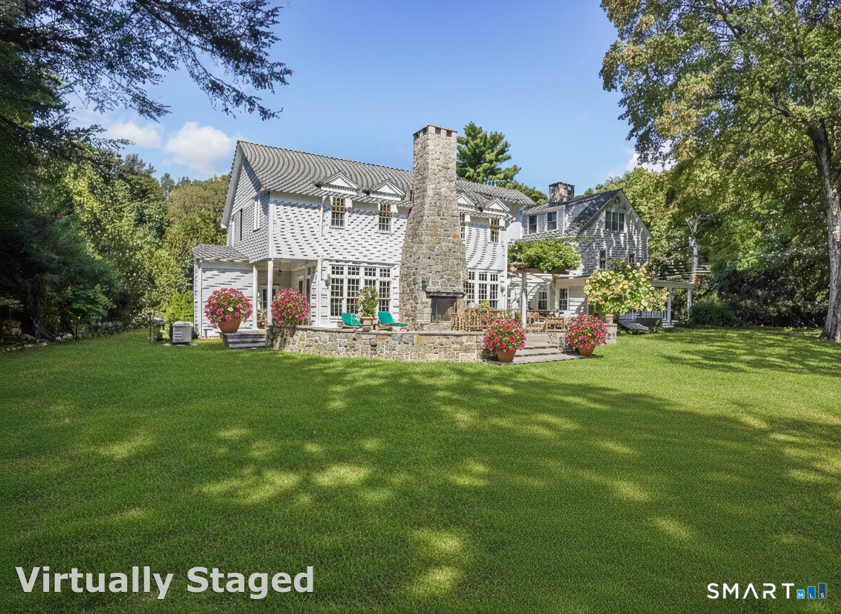 422 Scofieldtown Road Stamford, CT 06903 - Photo 34 of 38 a view of outdoor space with garden and trees