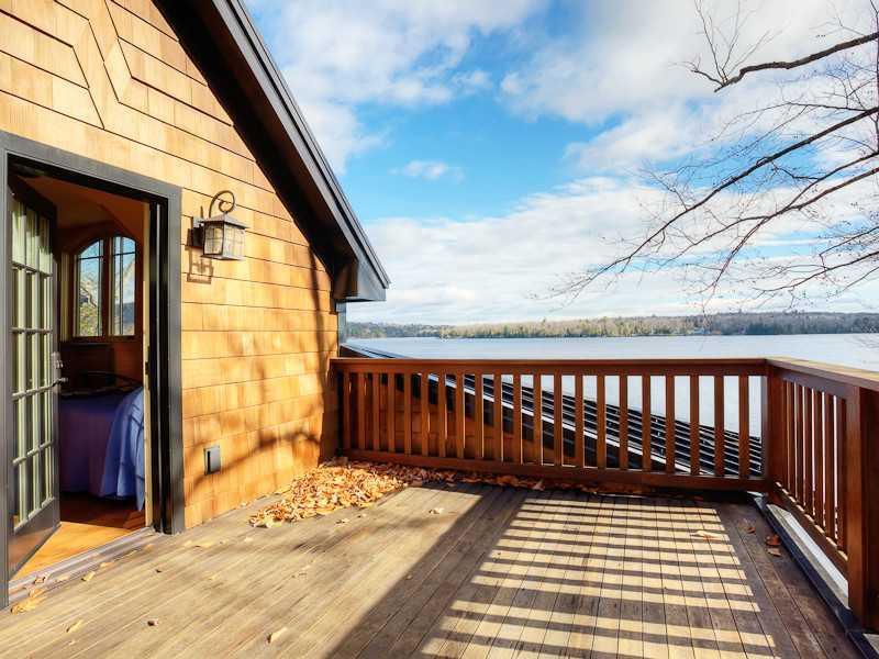 1321 Embden Pond Road Embden, ME 04958 - Photo 17 of 30 Patio/Deck. Second floor deck views.