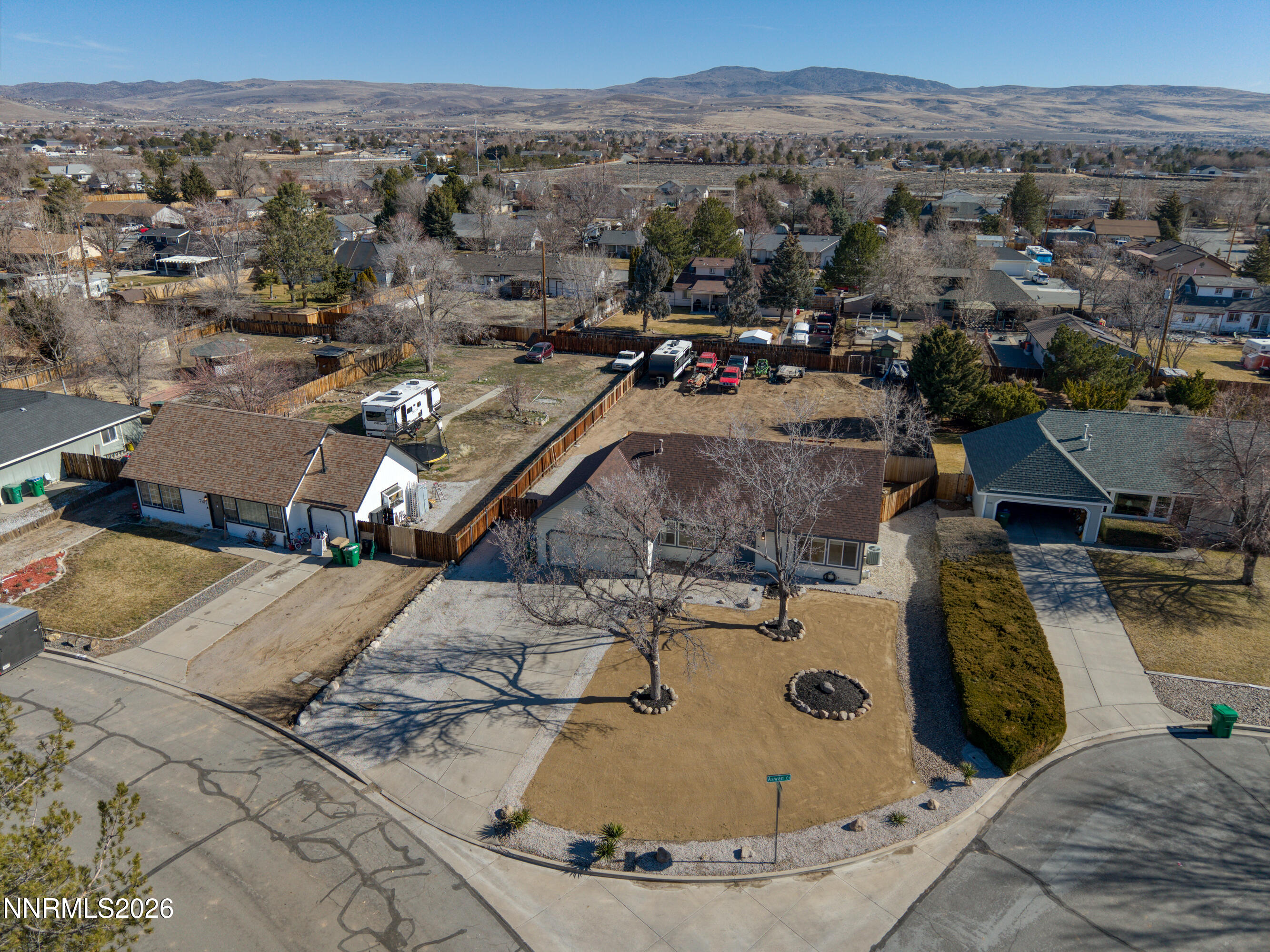 480 Aswan Street Sparks, NV 89441 - Photo 39 of 41 an aerial view of a house with a swimming pool