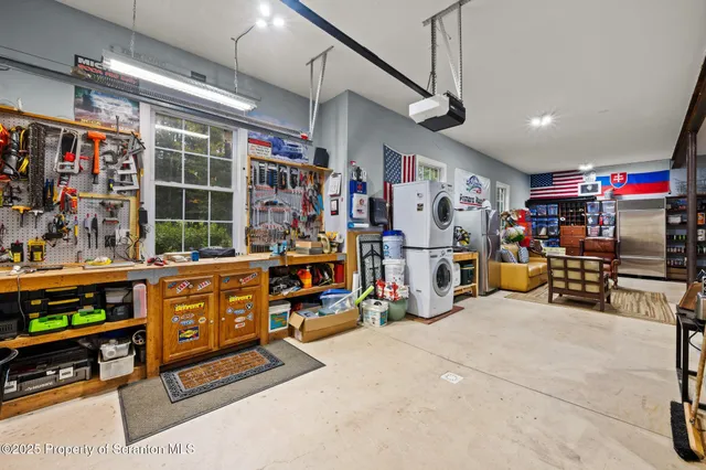 a view of a chair and table in the balcony