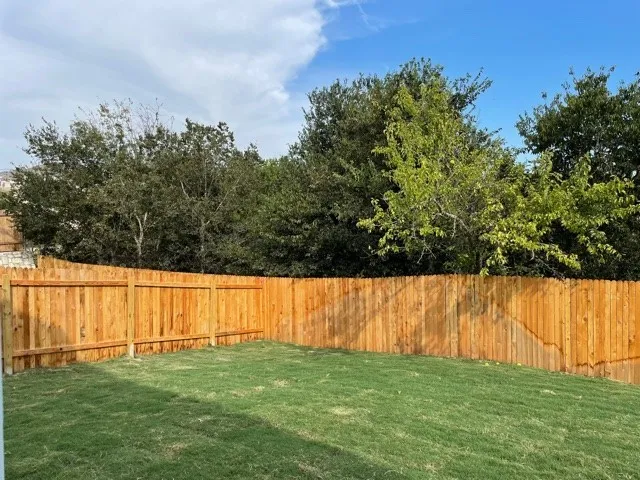 a view of yard with trees