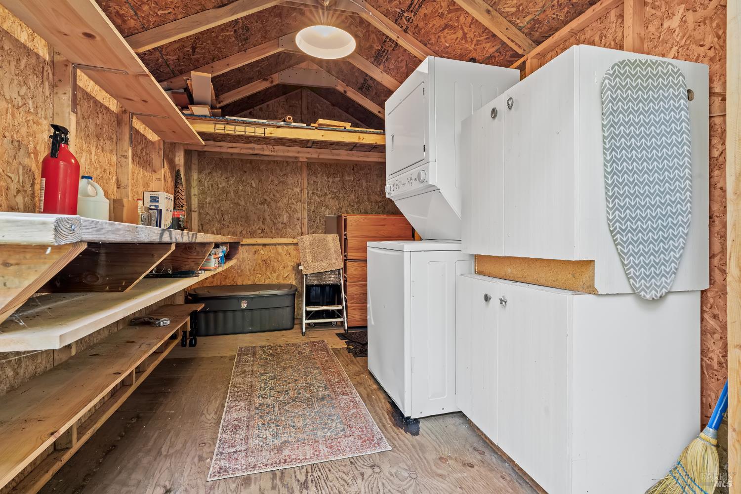 18475 Old Monte Rio Road Guerneville, CA 95446 - Photo 26 of 64 Washer and dryer with a lot of storage