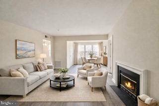 14905 Cleese Court, Unit E Silver Spring, MD 20906 - Photo 2 of 10 a living room with furniture and a fireplace
