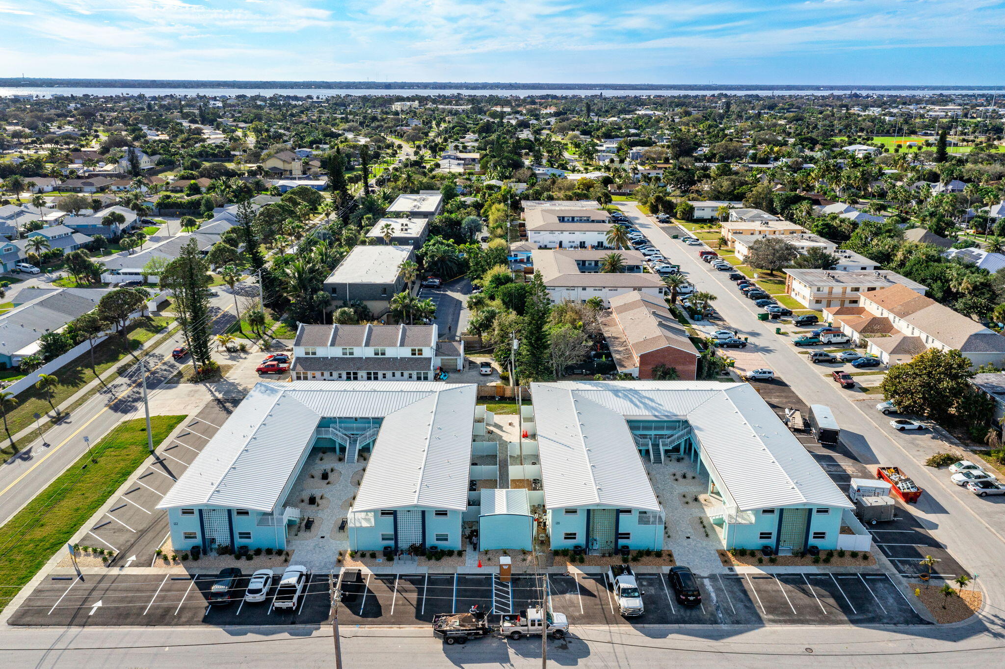 122 Central Road, Unit 105 Indian Harbour Beach, FL 32937 - Photo 13 of 15 an aerial view of a city