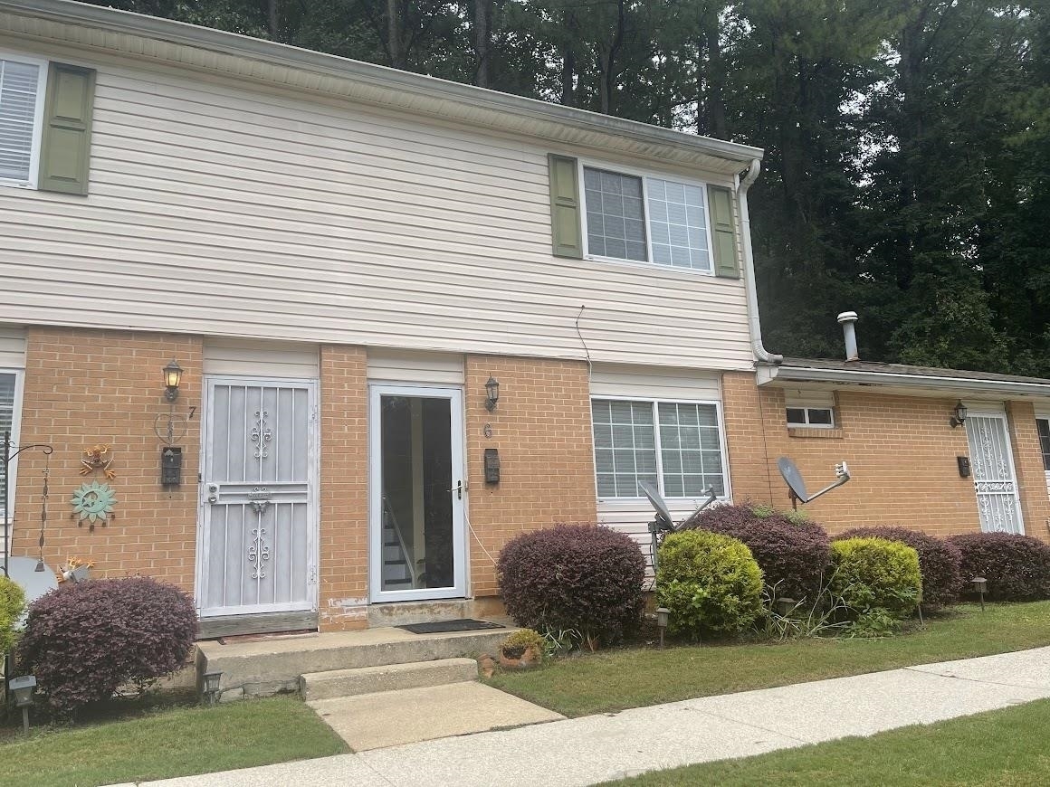 a front view of a house