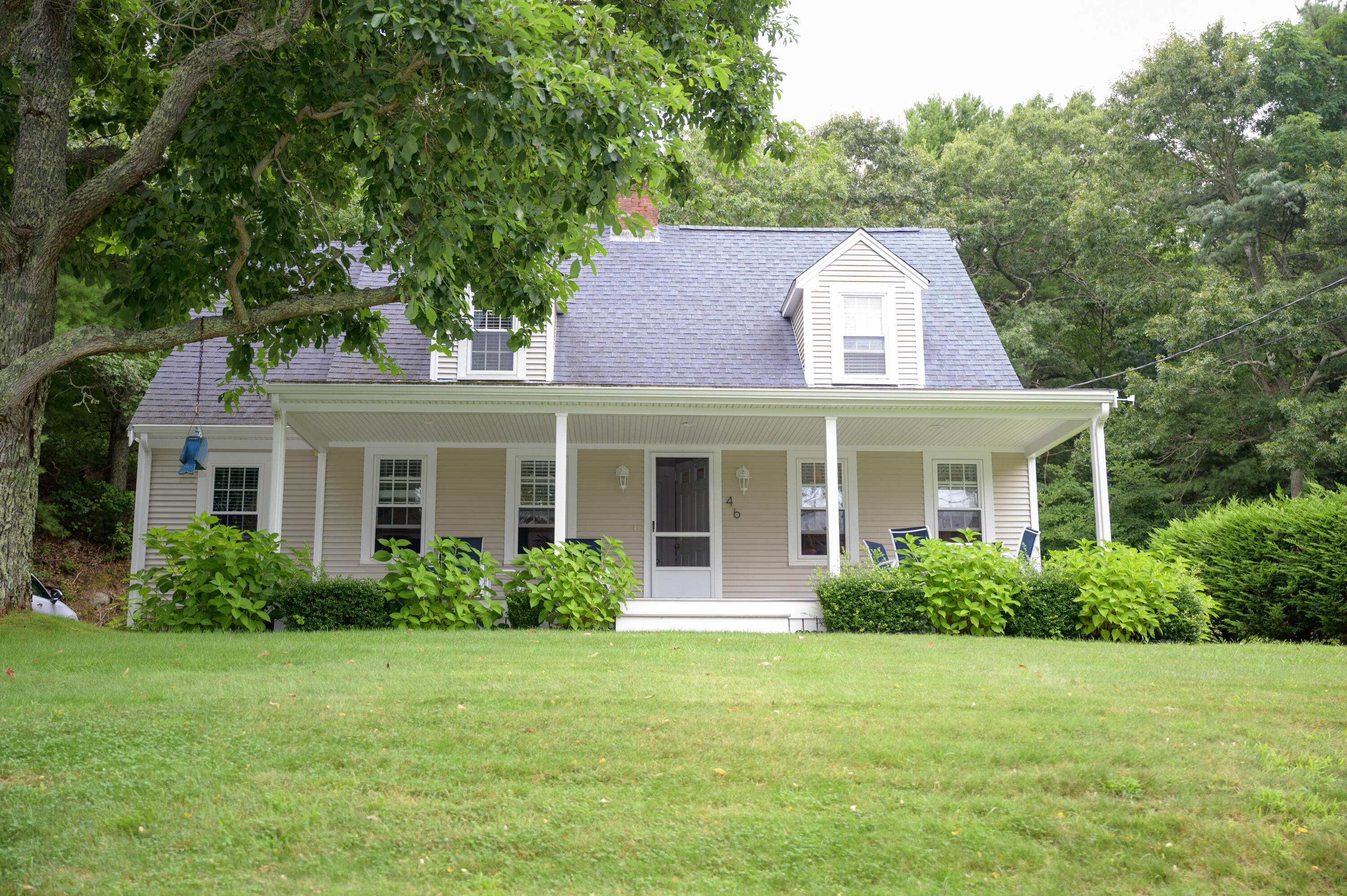 a aerial view of a house