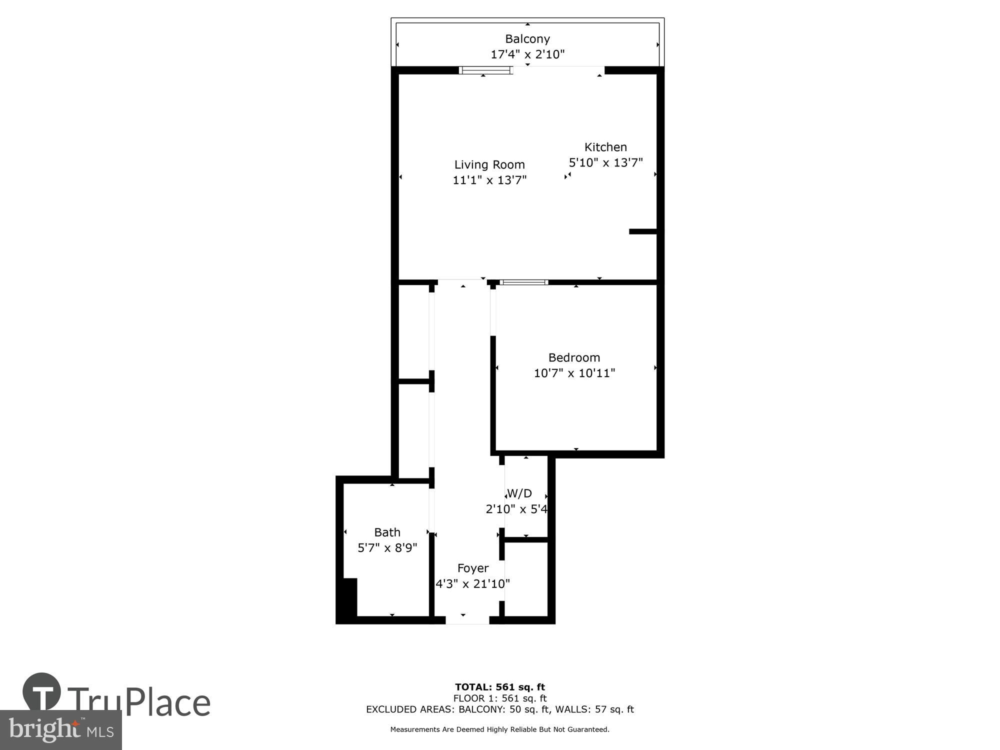 435 R Street Northwest, Unit 306 Washington, DC 20001 - Photo 30 of 30 Floor Plan Labels & Measurements