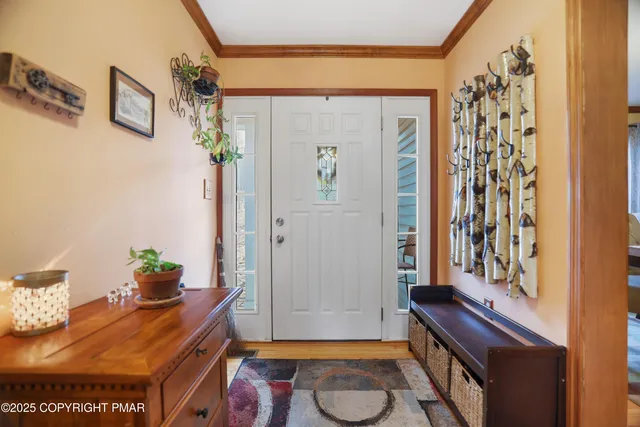 a room with furniture and a window