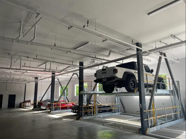 a view of car garage
