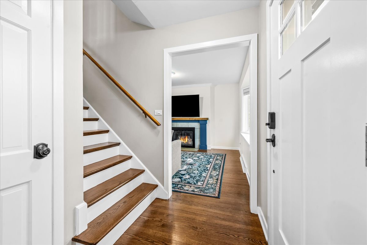 1541 Wilmot Road Deerfield, IL 60015 - Photo 3 of 25 a view of entryway and hall with wooden floor