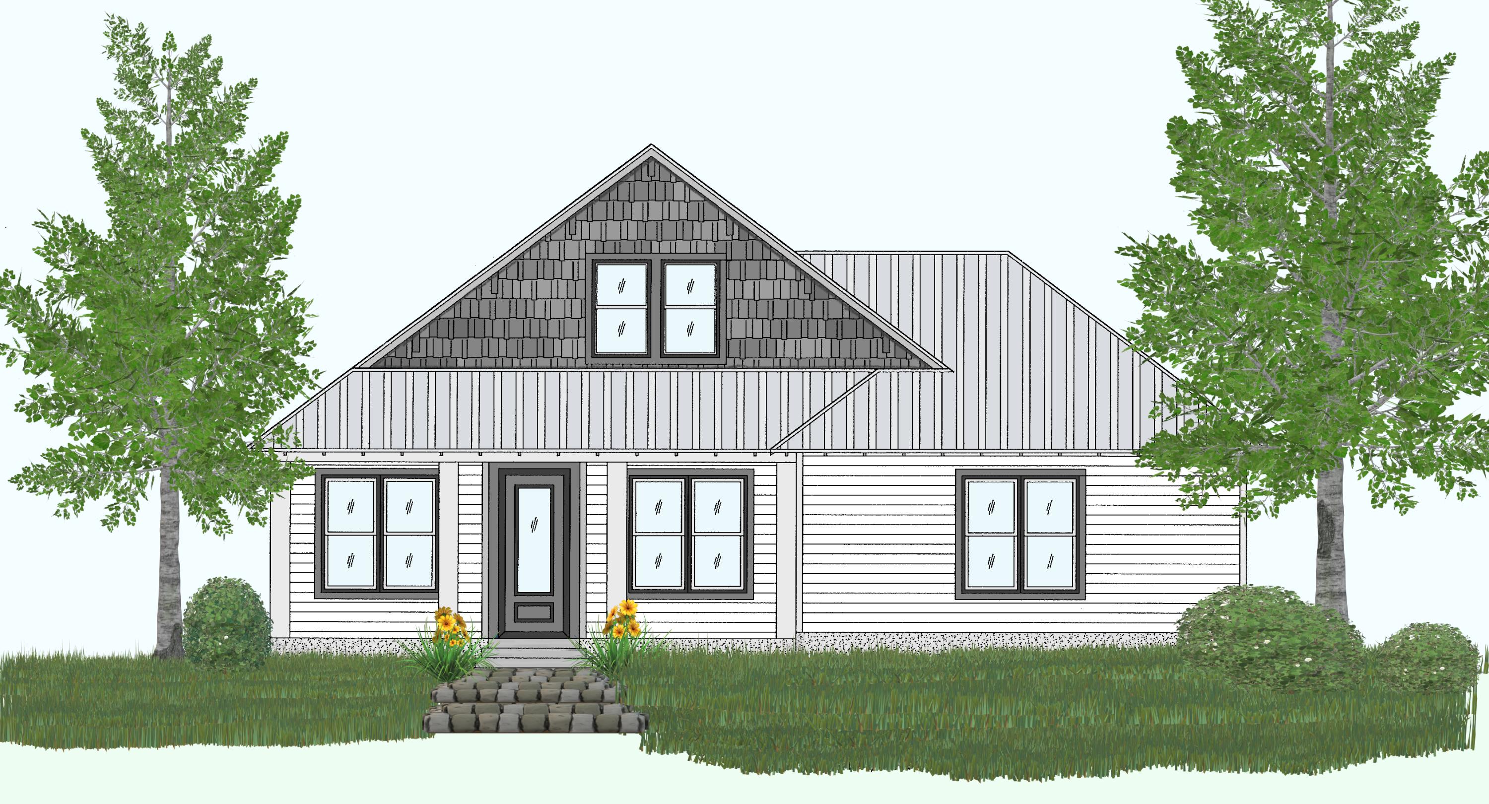 Tbd-lot8 Hillcrest Road Santa Rosa Beach, FL 32459 - Photo 3 of 5 HC_front elevation