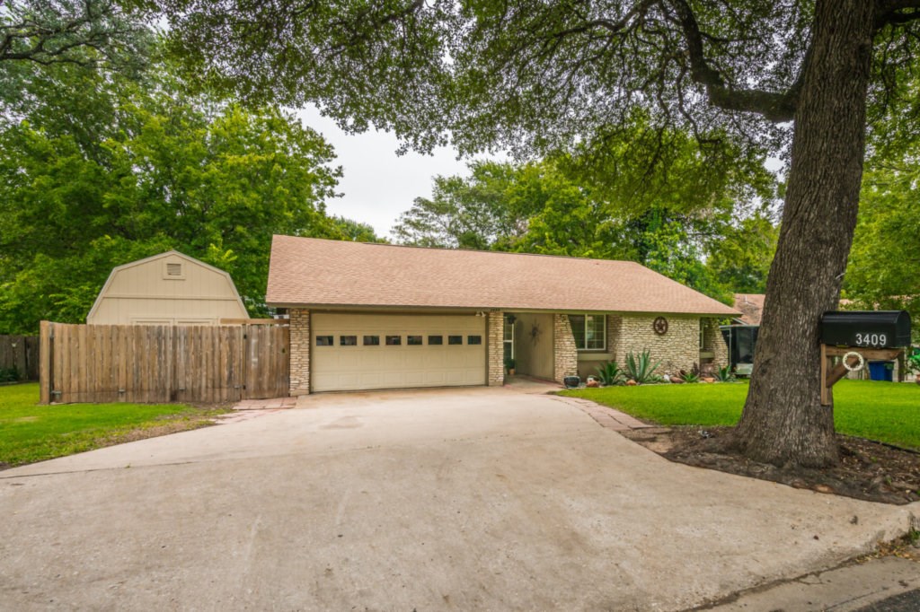3409 Valley Pike Road Cedar Park, TX 78613 - Photo 1 of 1 Extra wide drive for all of your guests. Huge shed.