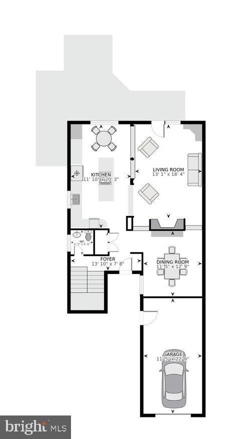 2262 Cedar Cove Court Reston, VA 20191 - Photo 70 of 72 Main level floorplan