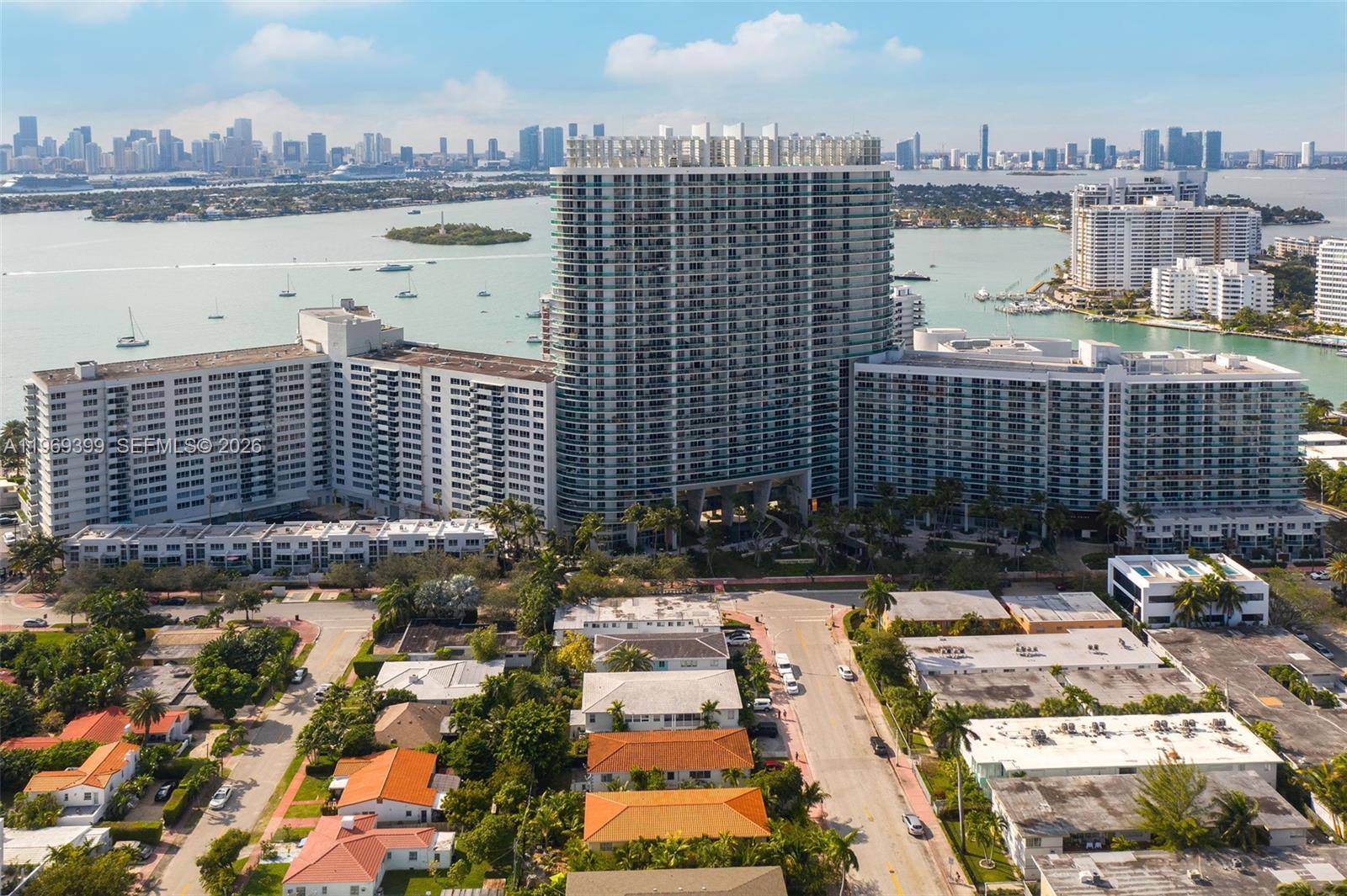 1504 Bay Road, Unit N1208 Miami Beach, FL 33139 - Photo 84 of 84 a view of city with ocean