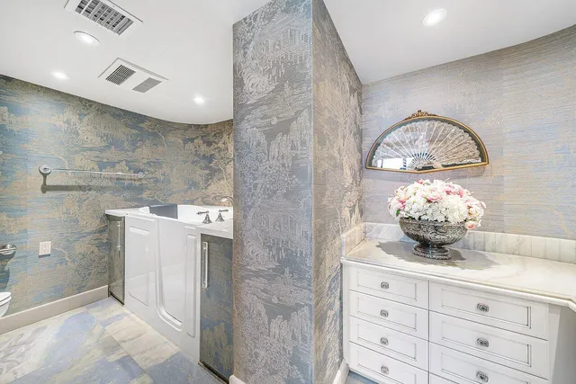 a storage room with washer and dryer