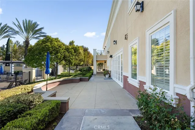 a view of a house with a patio