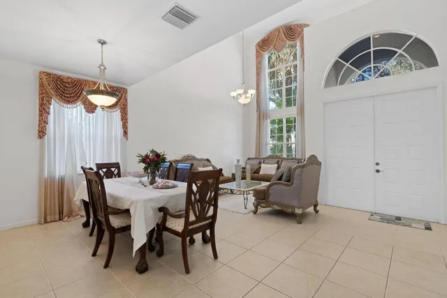 a view of a livingroom and dining room