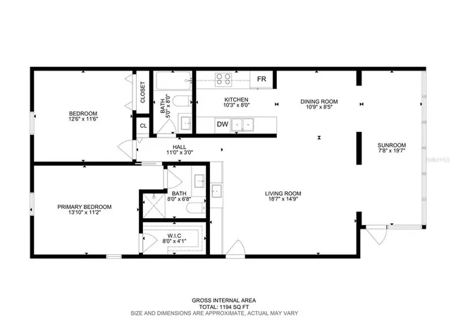 a view of a house with sitting area and garden