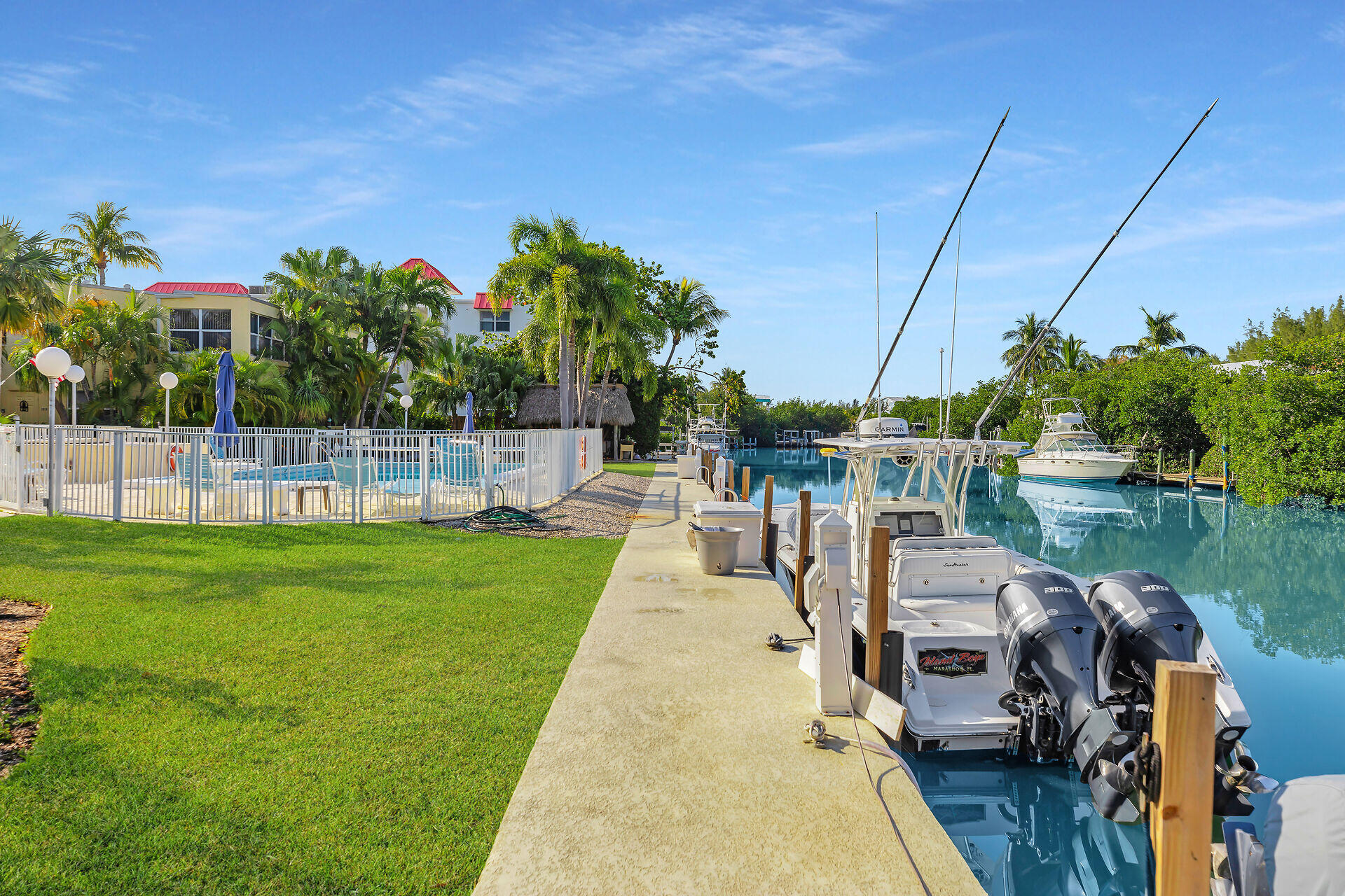591 Sombrero Beach Road, Unit 8B Marathon, FL 33050 - Photo 37 of 43 a view of a lake with a big yard