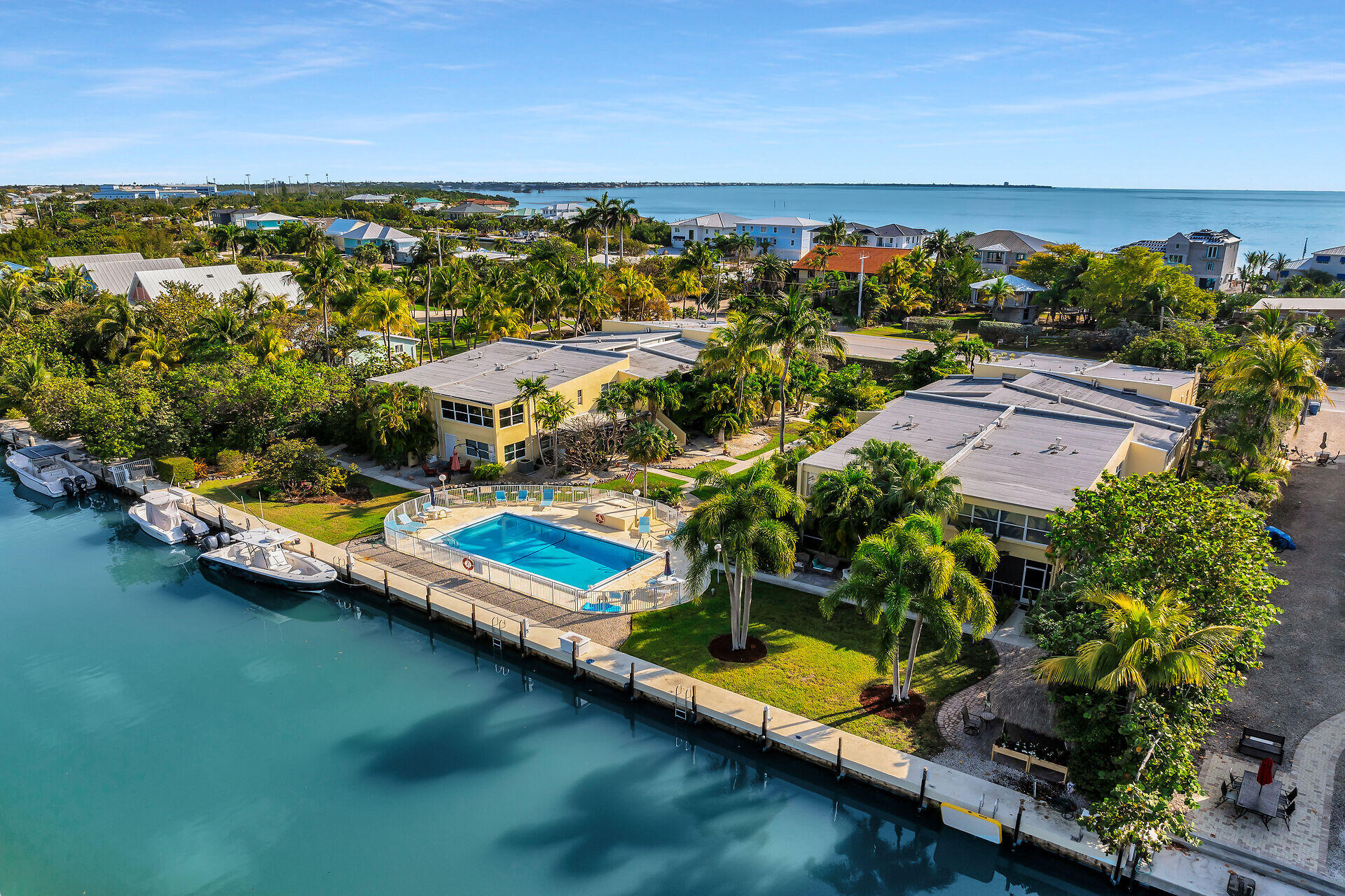 591 Sombrero Beach Road, Unit 8B Marathon, FL 33050 - Photo 9 of 43 an aerial view of residential houses with outdoor space