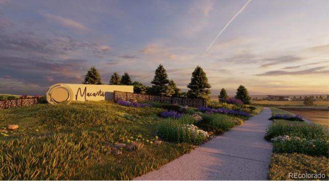 3877 Freestone Point Castle Rock, CO 80108 - Photo 41 of 48 a view of a lake with a garden