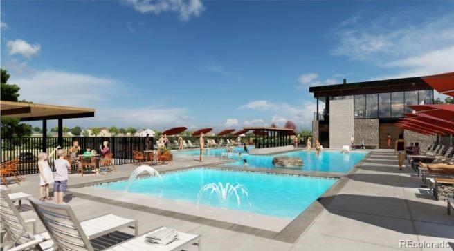 3877 Freestone Point Castle Rock, CO 80108 - Photo 46 of 48 an outdoor space with seating