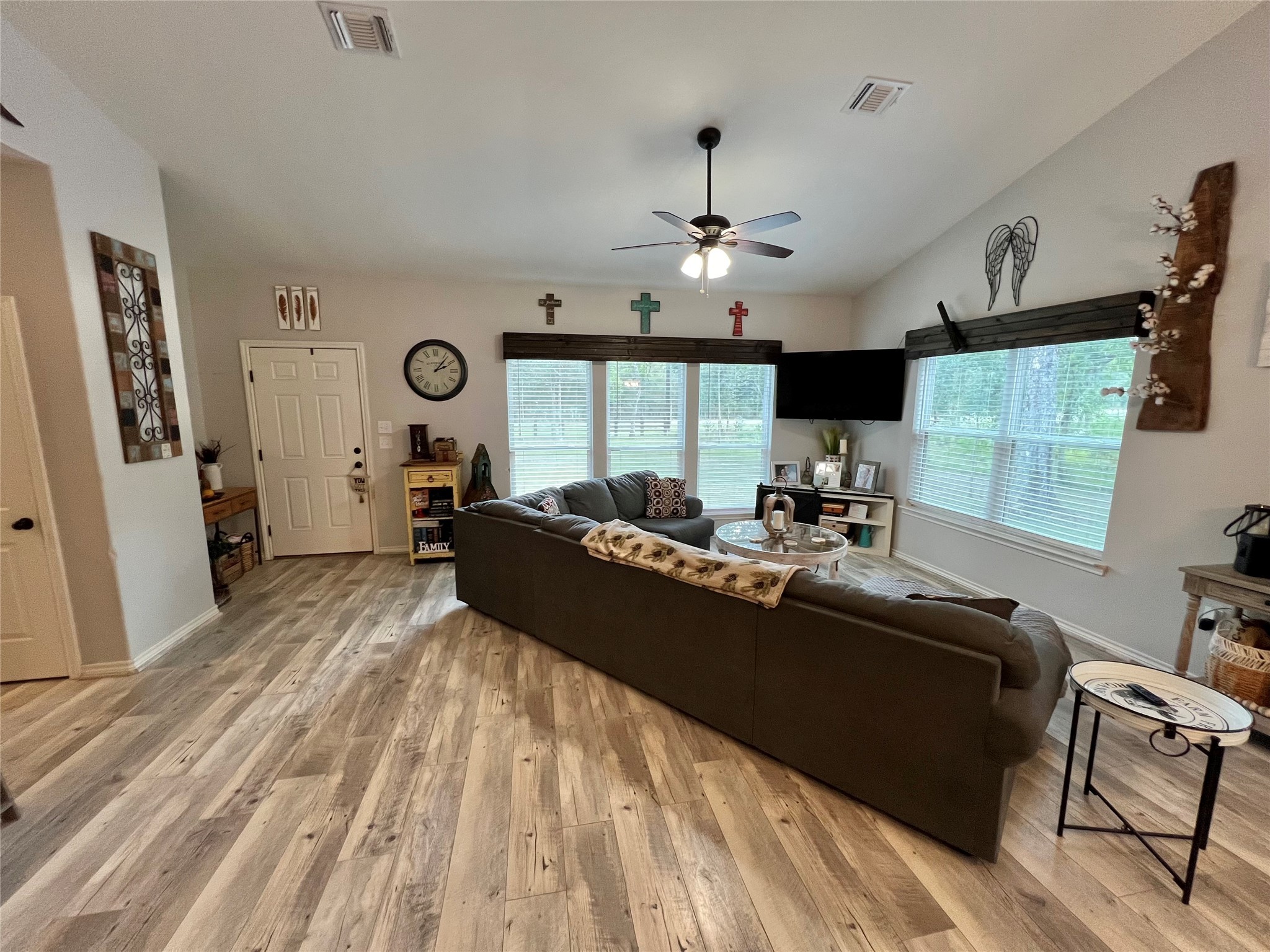 22740 Brazos Circle Damon, TX 77430 - Photo 6 of 30 a living room with furniture and a large window