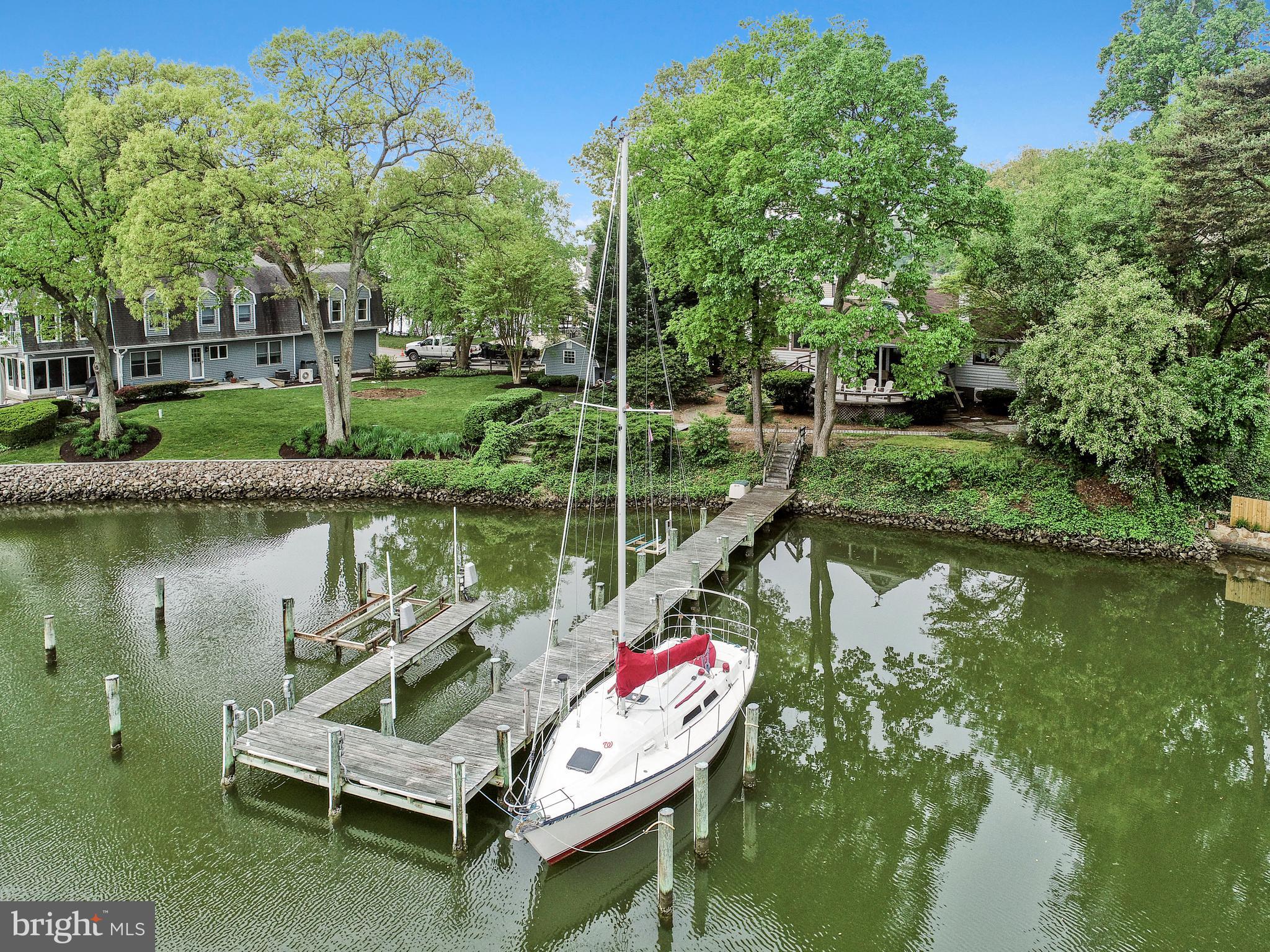1059 Trails End Road Pasadena, MD 21122 - Photo 3 of 51 Deep water pier out the front door