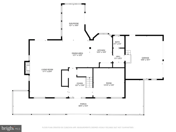 a view of balcony with window